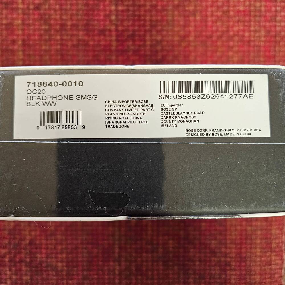 New! Bose QuietComfort 20 In-Ear Noise Cancelling Headphones Earbuds 718840-0010 - Picture 8 of 8